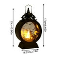 thumbnail image 2 of Halloween Decor Inside Halloween Decorative Lantern With Witch And Haunted House Scene For Indoor And Outdoor Holiday Party Decor Battery Powered Lighting, 2 of 2