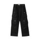 thumbnail image 3 of Gibobby pantalones afelpados para mujer Pantalones cargo holgados para mujer, ropa con múltiples bolsillos, pantalones vaqueros de ajuste relajado, ropa de , ropa de calle alternativa (Negro, S), 3 of 4