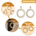 thumbnail image 2 of 1 Pair Chain Link Earrings Geometric Dangle Earrings Personalized Earrings, 2 of 8