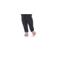 thumbnail image 3 of White Mark Universal Women's Plus Solid Color Skirted Leggings Black Size 2XL, 3 of 6