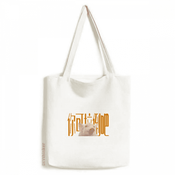 Abandoning Disappointments Pigs Tote Canvas Bag Shopping Satchel Casual Handbag