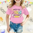 thumbnail image 1 of Hauts Tendance pour Filles T-Shirt à Manches Courtes Rentrée des Classes T-Shirt Décontracté Mignon Imprimé Dessin Animé Confortable Mode pour Tous les Jours, 1 of 4