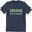 Navy Heather, variant on Folsom State Prison California Department 1968 Famous Jail Cell T-Shirt
