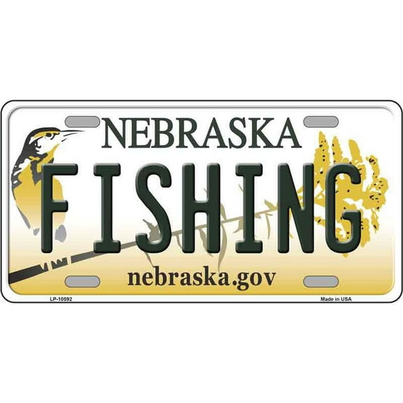 Nebraska Fishing Novelty License Plate LP-10592