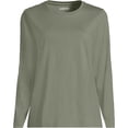 thumbnail image 3 of Lands' End Plus Size Supima Cotton Long Sleeve Crewneck T-Shirt, 3 of 3