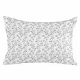 thumbnail image 2 of Grey Spring Floral Throw Pillow Cover, Pillowcase Protectors with Zipper, Breathable Decorative Lumbar Pillow Case Cover, Elegant Watercolor Summer Botanical Pillow Shams for Couch Sofa 12x20Inch, 2 of 8