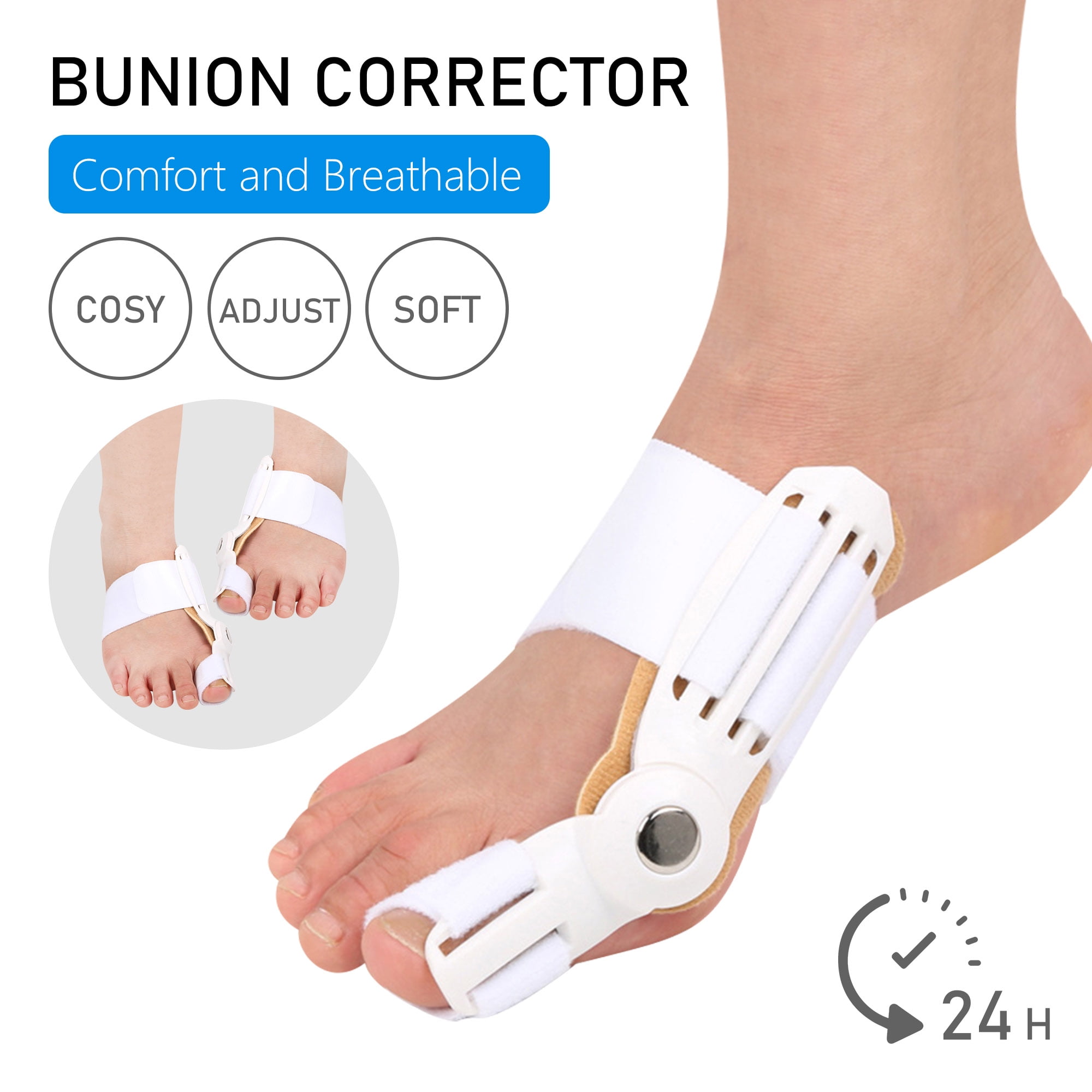 Bunion Splint Big Toe Straightener Corrector Hallux Valgus Foot Pain
