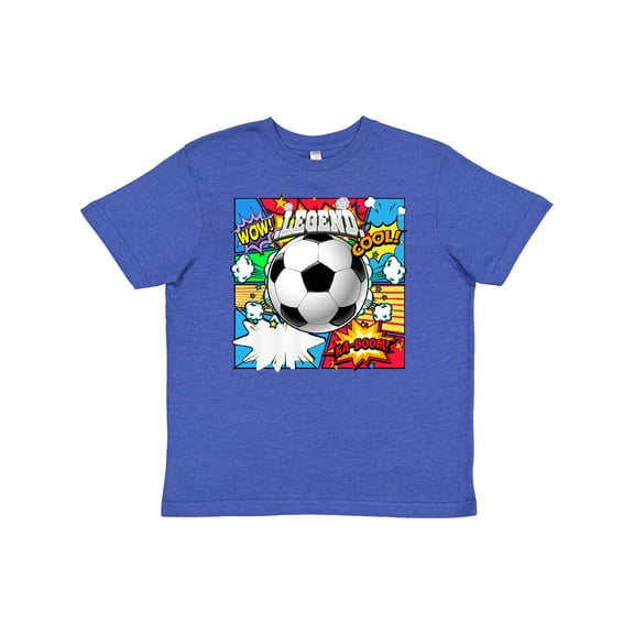 Inktastic Soccer Superhero Youth T-Shirt