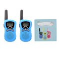 thumbnail image 3 of Walkie talkie Walkie Talkie para niños Radio de 2 vías de mano Juguetes Máx. Walky Talky para niños de 3KM de largo alcance con linterna de pantalla LCD para niños, juegos al aire libre para interiore Abanopi  Walkie talkie, 3 of 7