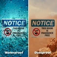 thumbnail image 6 of (2 Pack) This Room Is Fragrance Free OSHA Notice Sign 24 Inch X 18 Inch Plastic Sign, Weather Resistant, UV Protected for Workplace, Business, and Construction Site, Made in the USA, 6 of 8