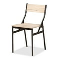 thumbnail image 2 of Baxton Studio Carmen Modern and Contemporary Oak Brown Finished Wood and Dark Brown Metal 5-Piece Dining Set, 2 of 6
