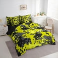 thumbnail image 3 of Feelyou Pixelate Miner Comforter Set 7pcs, Retro Yellow Camouflage Full Bedding Set, 3 of 8