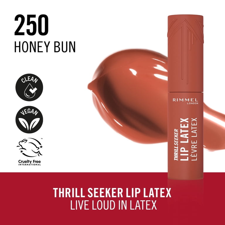 Rimmel Thrill Seeker Lip Latex, 250 Honey-Bun, 0.2 fl oz - Walmart.com