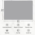 thumbnail image 2 of Goldeer Silicone Mats for Kitchen Counter - Heat Resistant Table Mat for Air Fryer Silicone Countertop Protector Nonskid Desk Saver Pad for Craft Coffee Makeup 23.6"L x 15.7"W Light Gray, 2 of 8