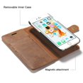 thumbnail image 4 of Mignova Folio Case with Card Slot and Detachable Magnetic Hard Case for Apple iPhone 7 / 8 / SE 2020 / SE 2022 (Brown), 4 of 6