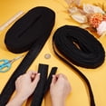 thumbnail image 3 of 1 Set 20 Yards 2 Styles Polyester Hook and Iron Eye Tape for Bra Corset Sewing Making Undergarment Sewing Fasteners Black 26.5~42x2.5~4mm 10 yards/style, 3 of 8