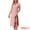 Pink, variant on DARING DIVA Women's Short Sleeve Heart Print Lace Trim Ribbed Nightgown S Pink
