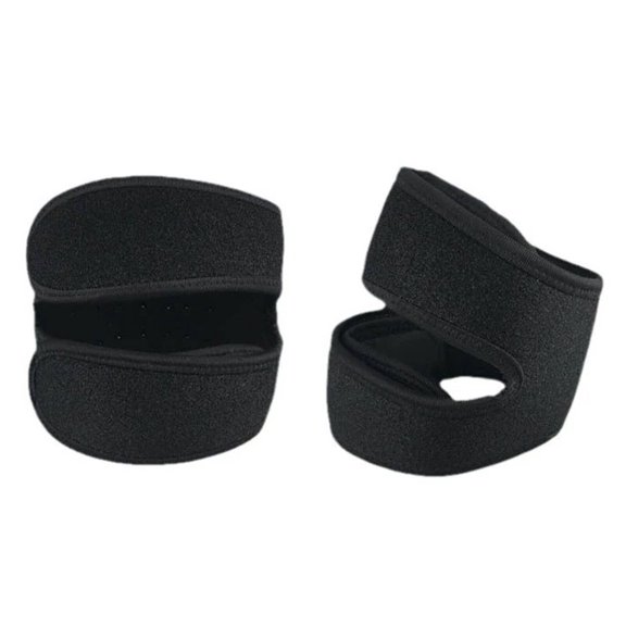 XIRQI Knee Bands for Basketball Support Strap Knee Brace Wide Patellar Knee Strap Wrestling Knee Pads Black