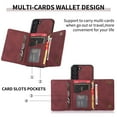thumbnail image 2 of Nalacover for Samsung Galaxy S23 Wallet Case with Credit Card Holder Slots Magnetic Closure Kickstand Purse Premium PU Leather+ TPU Shockproof Case for Samsung Galaxy S23 - Winered, 2 of 6