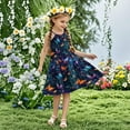 thumbnail image 4 of Juslio Girls Dresses A Line Dresses Sleeveless Boho Knee Length Casual Summer Beach Bow Sundress, 4 of 7