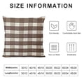 thumbnail image 5 of YINGXI  Plaid Throw Pillow Covers Decorative Linen Pillow Cases Coffee Farmhouse Cushion Covers for Sofa Couch 12x12in, 5 of 5