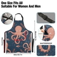 thumbnail image 3 of Cute Cartoon Octopus Kitchen Apron with 2 Pockets Adjustable waterproof Cooking Aprons for Women Men Chef, 3 of 7