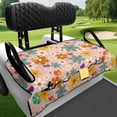 thumbnail image 3 of Uorisanigo Hippie Flowers Golf Cart Seat Covers with 4 Pockets EZGO Club Car Golf Cart Seat Towel Blanket Accessories Gift for Men Women Golfer Stain-Resistant & Dustproof, 3 of 7