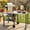 Gray + Iron + American Design＋2, variant on TENGDA Black Foldable Outdoor Kitchen Cart Portable BBQ Grill Prep Station with Foldable Tabletop & Storage Space for Backyard and Patio