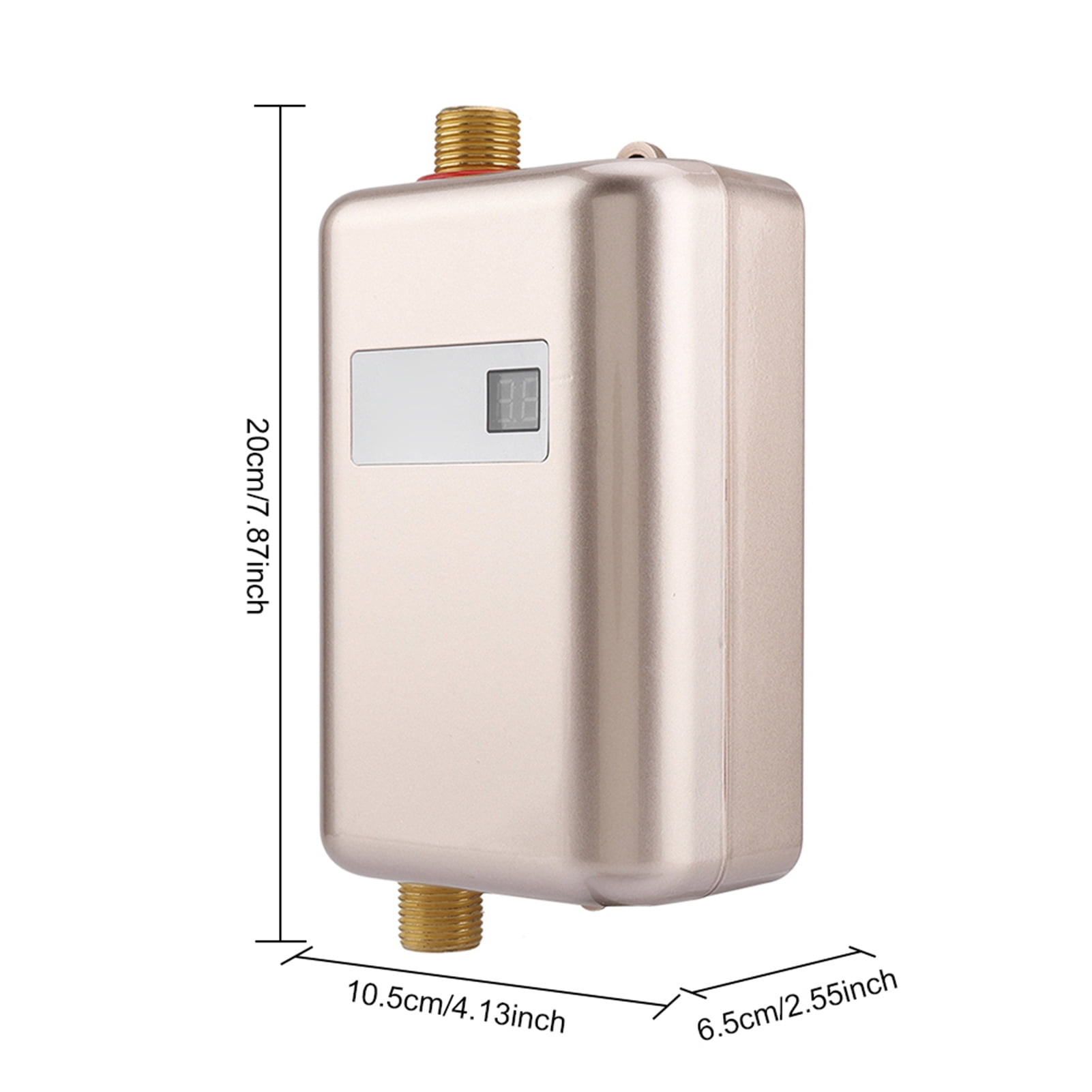 LYUMO 3000W Electric Water Heater, Household Bathroom Kitchen Mini Tankless Instant Hot Water Heater US Plug 110V