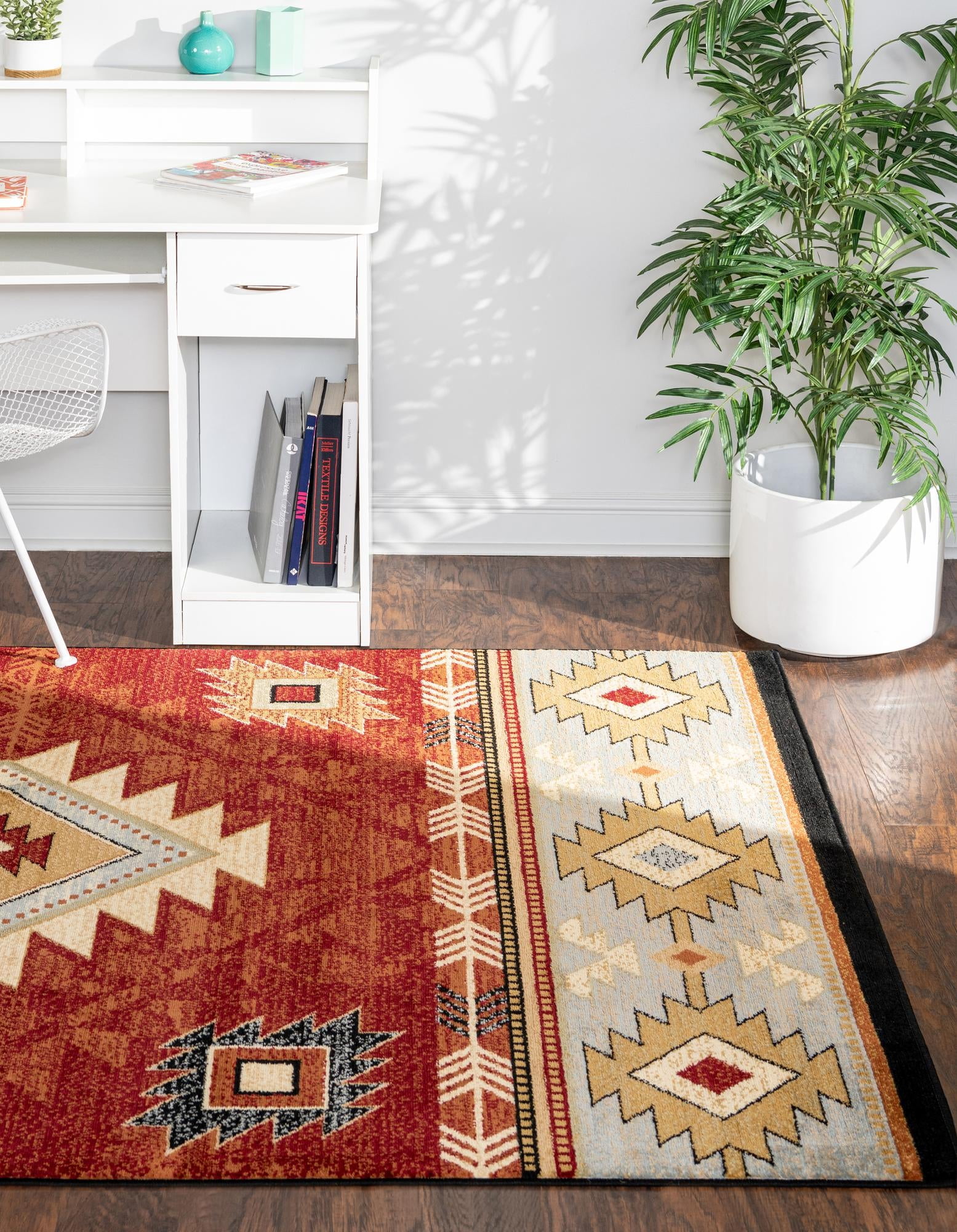 Rugs.com Pioneer Collection Rug – 2' x 3' Red Medium-Pile Rug Perfect ...