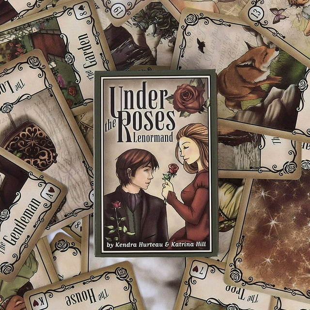 Under the Roses Lenormand Jeu de 39 Cartes the Clock Tower Oracle de l'Amour Tarot
