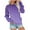 Purple, variant on WREESH Womens Fashion Crewneck Sweatshirts Gradient Loose T-Shirt Long Sleeves Blouse Casual Tops Sweatshirt Hoodies Pullover Purple