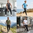 thumbnail image 3 of Men's Sweatpants Athletic Pants with Zipper Pockets Lightweight Hiking Exercise Pants Running Workout Sports Jogger Pants, 3 of 8