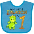 thumbnail image 3 of Inktastic Dragon 1st Birthday- Turning One Boys or Girls Baby Bib, 3 of 4