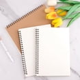 thumbnail image 3 of 6Pcs A5 with Hard kraft Cover Ruled Journal Notebooks, Spiral Lined Notebooks, 120 Pages/60 Sheets 8.3 x 5.7 Inches Lined Notebooks for Students Drawing, Diary Memo Notepads, Office Supplies, 3 of 8
