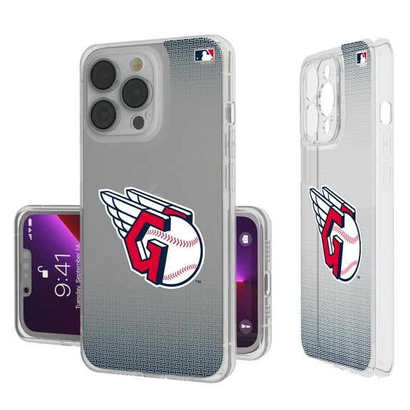 Cleveland Guardians Linen Logo iPhone Clear Case