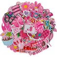 thumbnail image 1 of Set de parches termoadhesivo TACVEL, 45 piezas, rosa, para ropa, bricolaje, 1 of 6