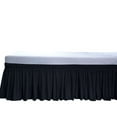 thumbnail image 1 of The Great American Store- Wrap Around Bed Skirt - 700 TC Cotton 3 Sides Fabric 1PC Bed skirt (Short Queen - 9 Inch Drop, Solid Black) - Fade & Stain Free Elastic Dust Ruffle Adjustable Bed Skirt, 1 of 4