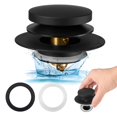 thumbnail image 1 of Tapón de desagüe de bañera Uxoz universal para orificios de 1.5 a 1.72 pulgadas, 1 of 7