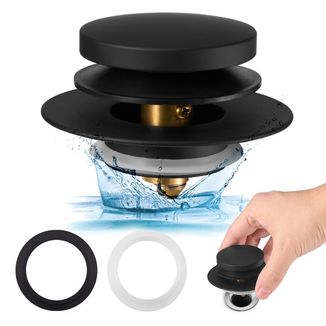 Tapón de desagüe de bañera Uxoz universal para orificios de 1.5 a 1.72 pulgadas