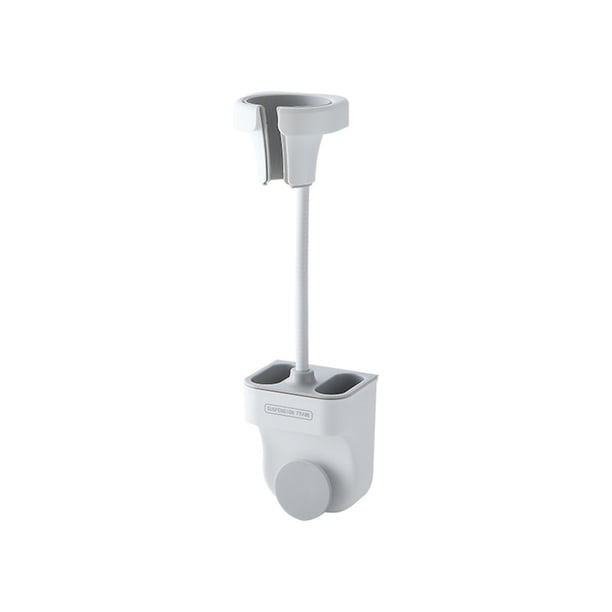 Lankey Soporte ajustable para secador de pelo, secado por soplado con manos libres, marco de suspensión de brazo completamente posicionable, montaje en pared permanente Lankey Soporte para secador de pelo
