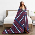 thumbnail image 5 of ZNDUO Red White Blue Stars Stripes Pattern Throw Blanket, Lightweight Cozy Soft Throw Blanket for Couch, 50"x40" Throw Blankets for Bed, 5 of 8