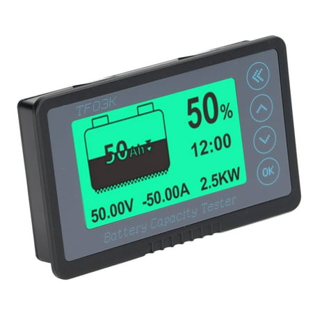 

Battery Meter 8-120V ABS Copper Black Multifunction Easy To Carry Battery Monitoring Meter Lightweight For Boat 100A0-150A
