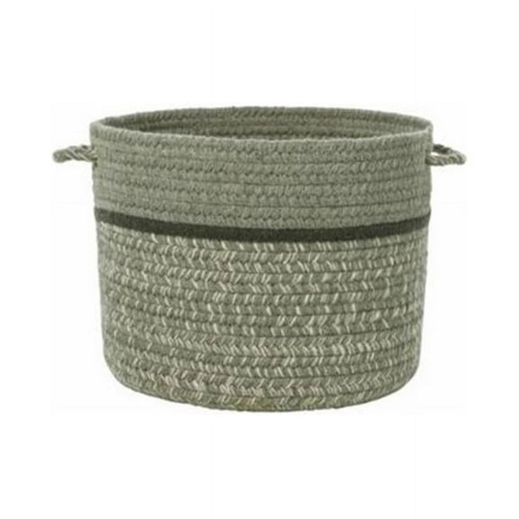 Rhody Rug CC68B014X010S 14 x 10 in. Casual Comfort Mistletoe Banded Basket