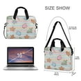 thumbnail image 3 of 16" Laptop Briefcase for Work Travel Laptop Shoulder Bag Carrying Handbag Laptop Case Pastel Christmas-themed, 3 of 8
