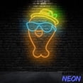 thumbnail image 3 of Handmadetneonsign Chicken Thigh Sunglasses Neon Sign, Chicken Leg Sign, Restaurant Wall Art 91544, 3 of 5