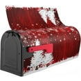 thumbnail image 4 of Merry Christmas Mailbox Covers Magnetic 21" X 18" Winter Snowflake Tree Mailbox Cover Standard Size Mailbox Wraps Post Letter Box Covers Garden Decorations Outdoor, 4 of 6