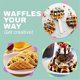thumbnail image 4 of Electric Nonstick 4.5Inch Mini Waffle-Maker,Compact Design Sandwich, Eggs, Easy to Clean Red EU Plug, 4 of 5
