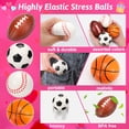thumbnail image 2 of Pelotas antiestrés de espuma Thremhoo, 16 unidades, con tarjetas de regalo para baloncesto, 2 of 6