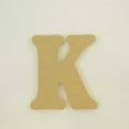 thumbnail image 1 of Package of 1, 12 Inch X 1/2" Thickness MDF Letter K in The Goudy Heavy Font, Thick, Upper Case for Art & Craft Project, Made in USA, 1 of 4
